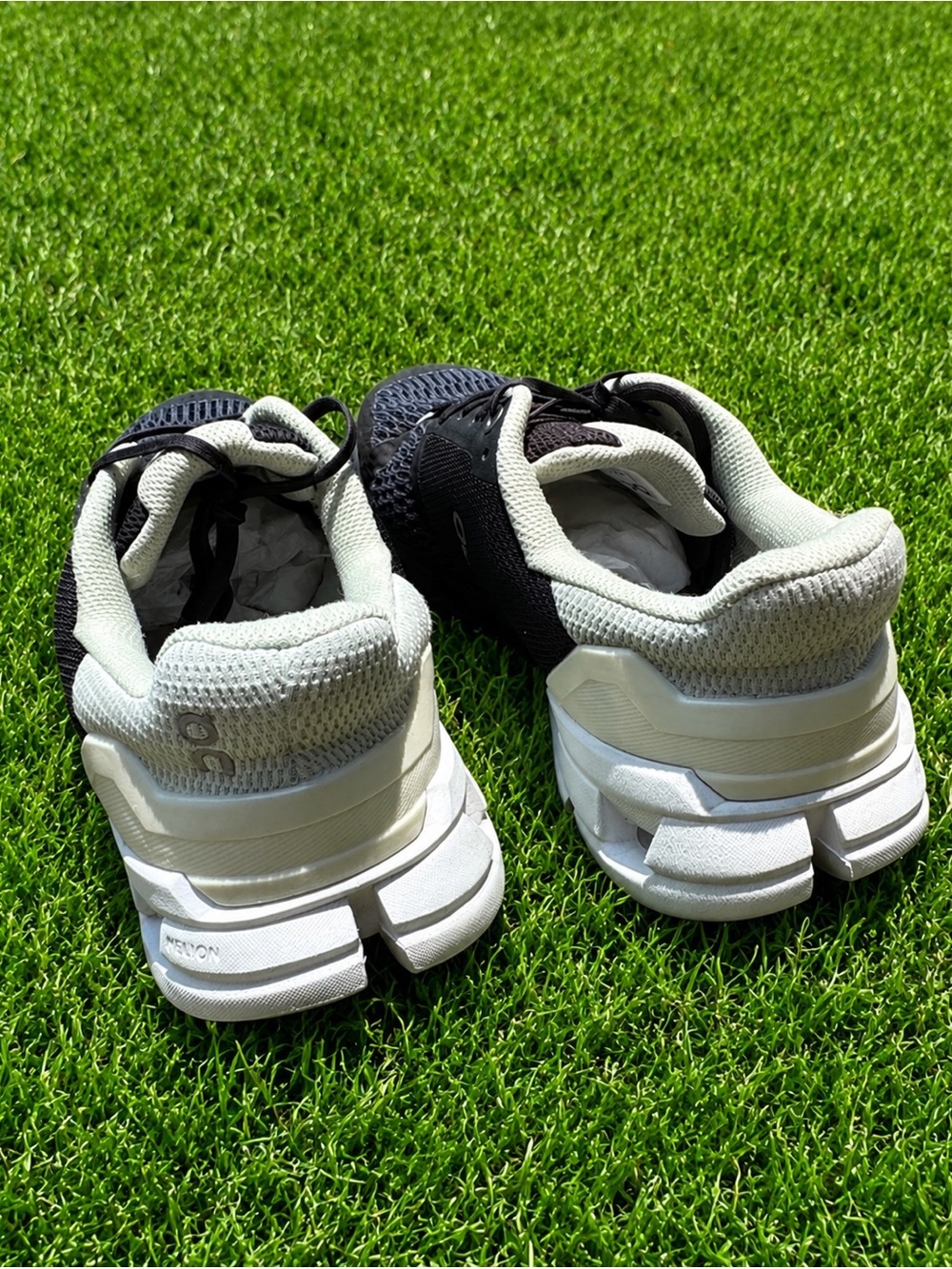 On Cloudswift 3 W 8.5 Navy and mint green runners - Picture 3 of 6